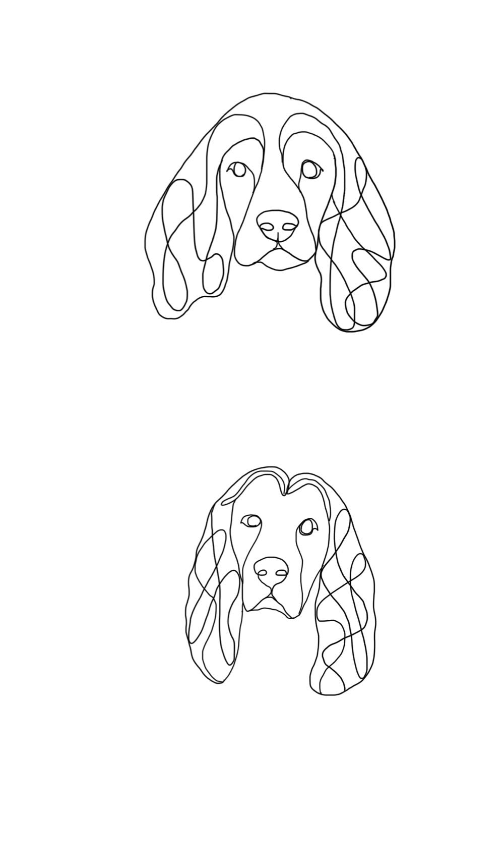 🐶 Dein Hund, handgezeichnete  – individuell & einzigartig