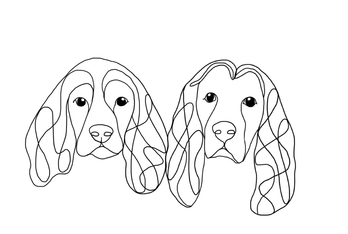 🐶 Dein Hund, handgezeichnete  – individuell & einzigartig