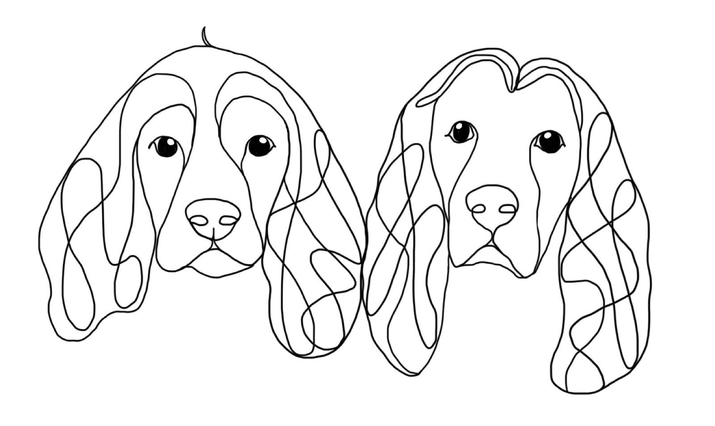 🐶 Dein Hund, handgezeichnete  – individuell & einzigartig